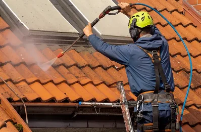 Démoussage et hydrofuge de toiture à Rousseloy