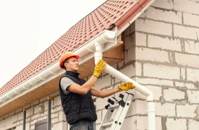 Pose et remplacement de gouttières à Rousseloy